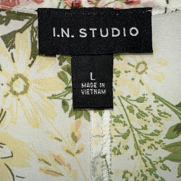 NWT I.N. Studio Floral Long Oversized Kimono Size Large - Picture 2 of 11